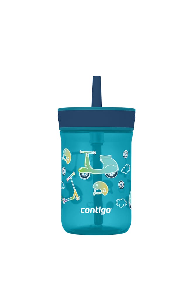 Kids’ Leighton Straw Tumbler with Spill-Proof Leak-Proof Lid, 14oz J8