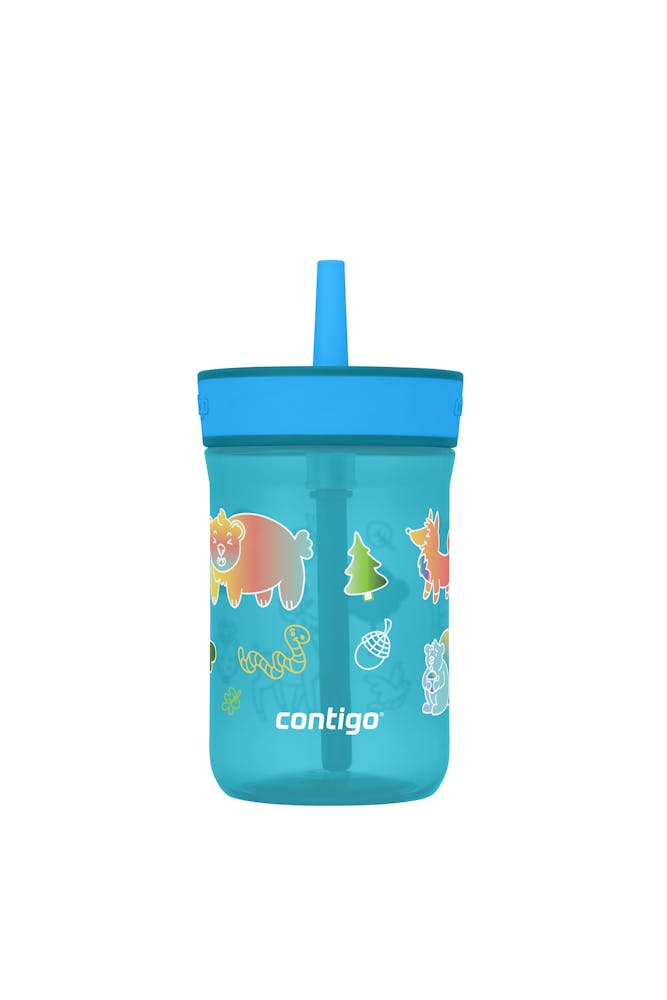 Kids’ Leighton Straw Tumbler with Spill-Proof Leak-Proof Lid, 14oz J8